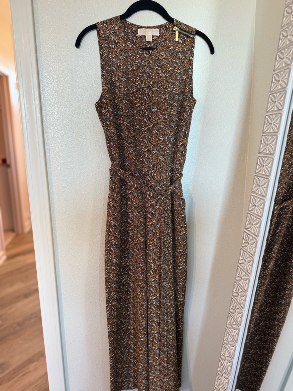 MICHAEL Michael Kors Cropped Jumpsuit with Multicolor Flecks